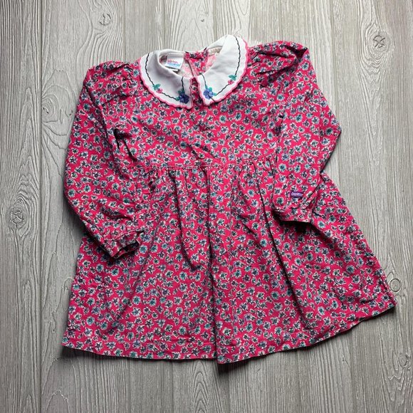 Vintage OshKosh B Gosh Corduroy Pink Dress 6X - Picture 8 of 11